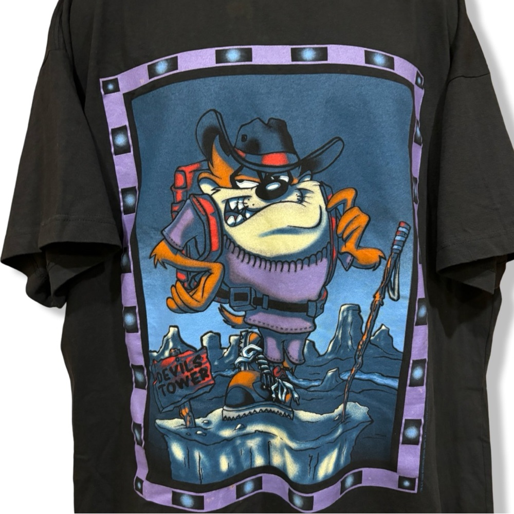 Warner Bros. Black Taz Short Sleeve Tee - Picture 2 of 3